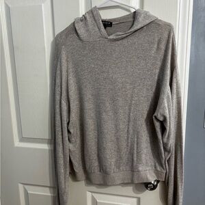 Poof! Women's beige hooded sweater